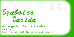 szabolcs darida business card